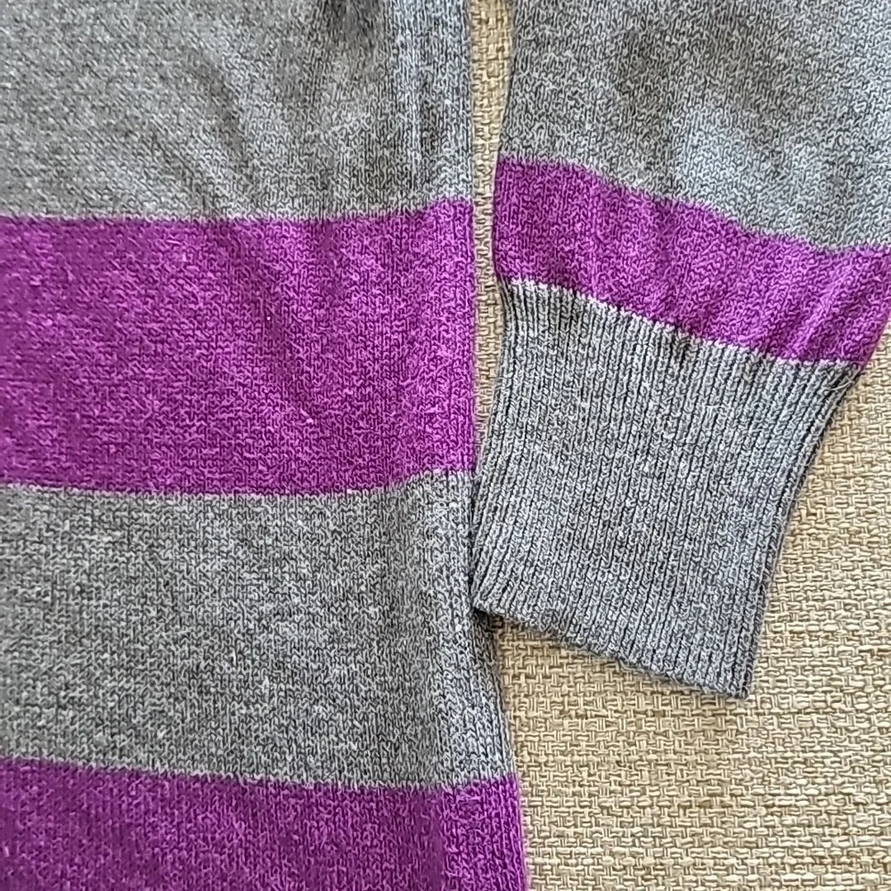 Gap color Block Sweater gray/purple xl - Picture 4 of 7